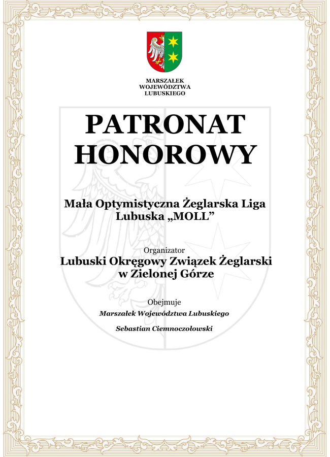 Liga Żeglarska-Certyfikat Patronatu Honorowego (1)-1